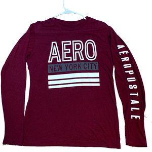 Stylish Red Aeropostale Long Sleeve - Size Medium